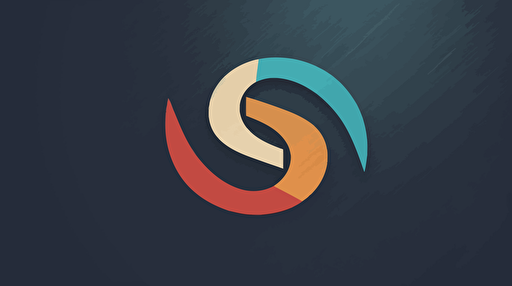 create simple and elegant vector bicolor logo of a cable tv service include letter S, by Saul Bass