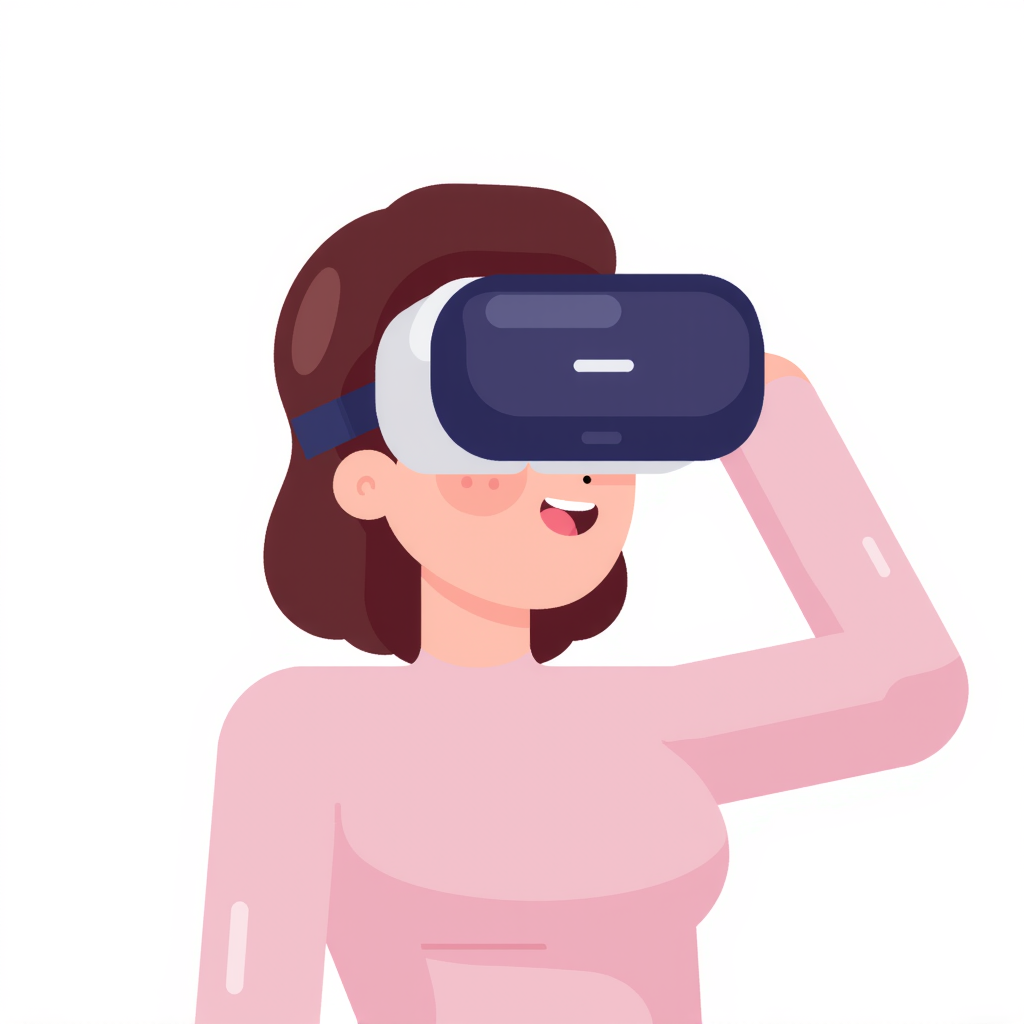a person with vr headset 