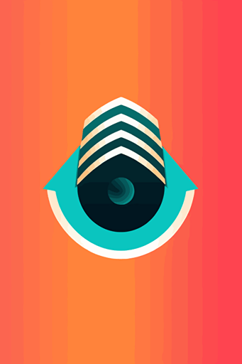 a Modern vector art logo of a speaker. Make it flat but modern. Simple