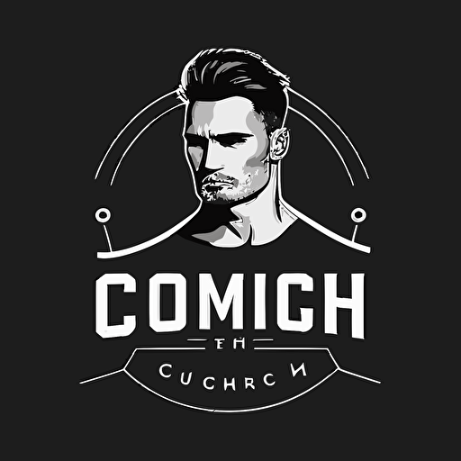 make a logo vector with a g and c , a logo branding fashion for name brand call "Gymcrush" , minimal, sport, heathy, use black color, background white