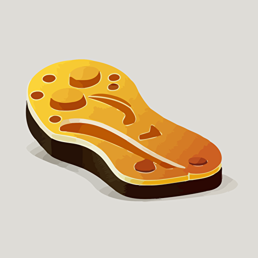 icon, vector, foot, med, insole, care