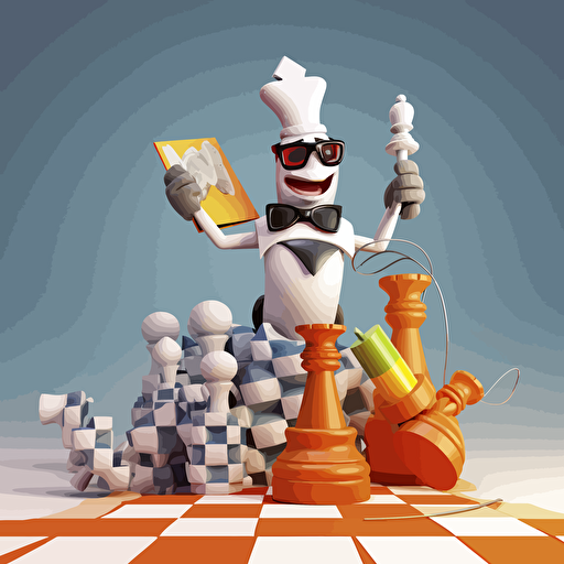 financial success, pixar design, vector art, no background