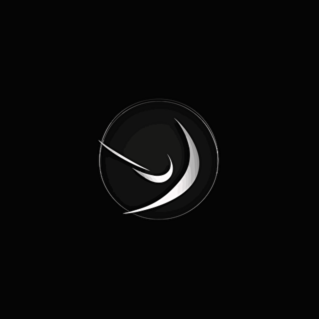 create a logo for “AT”, vector, solid black background, minimal, flat, simple