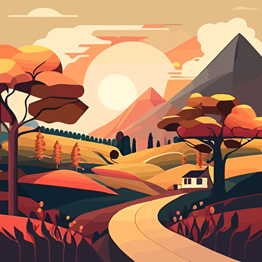 landscape vector design