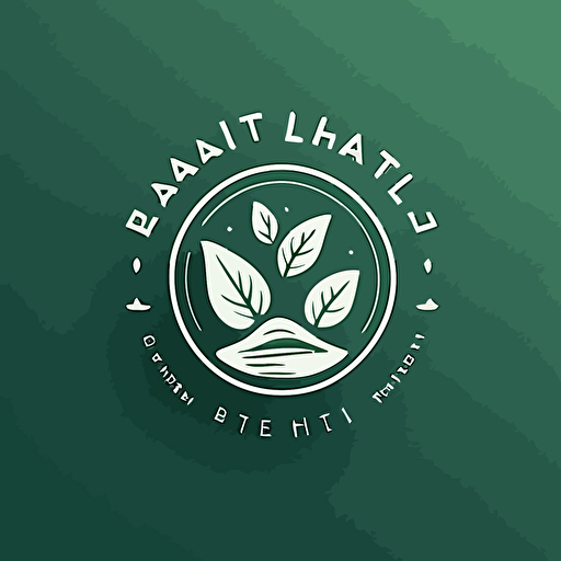 high quality clean and simple vector logo for a lifestyle blog called Green Habits Daily that provides budget friendly tips for adopting planet-saving, eco-conscious habits.