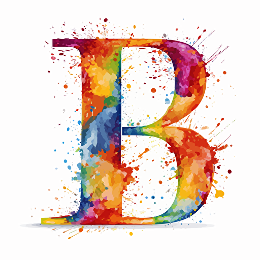 letter "J" colored for young people, white background, vector