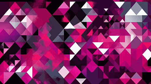 geometric pattern, colors: Magenta, white, black, vector