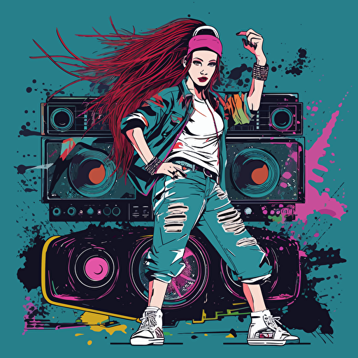 90s grunge hard dance style aesthetic, punk aesthetic, HD art, vector file