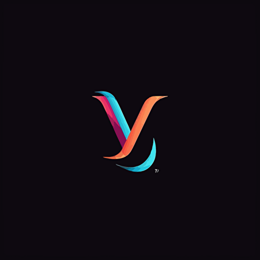 minimalistic logo, letter Y, vector