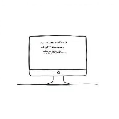 software code on a computer