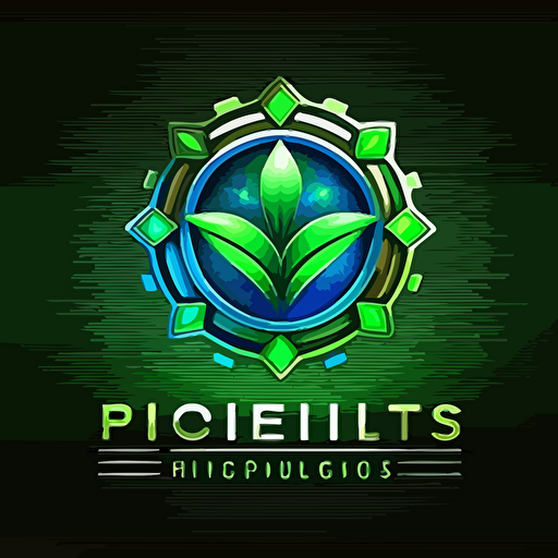 logo technology company named "Prolifis" highres vector green blue
