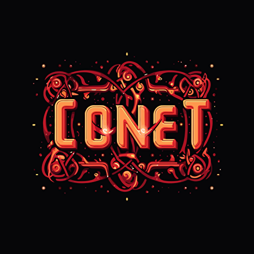 The word "Connect" written with vector style letters. Must looks like a logo for a boardgame association