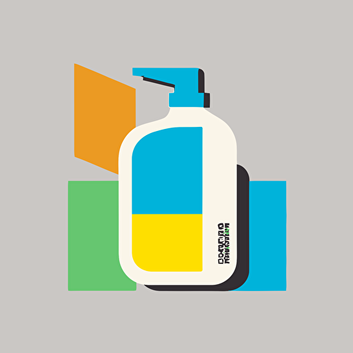 a flat vector logo for an eco-friendly cleaning products company, minimal, by Paul Rand, De Stijl, vector, symbol