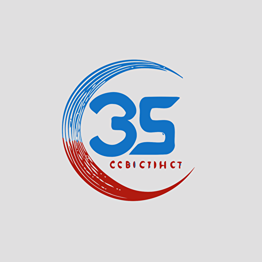 3 C Logo design, simple, vector, minimalist, oversimplified, white background