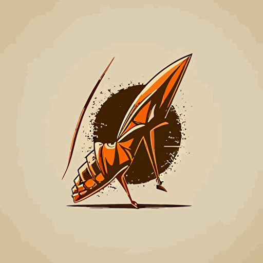 vector logo, stiletto heel crushing a bug, simple, minimal, retro style
