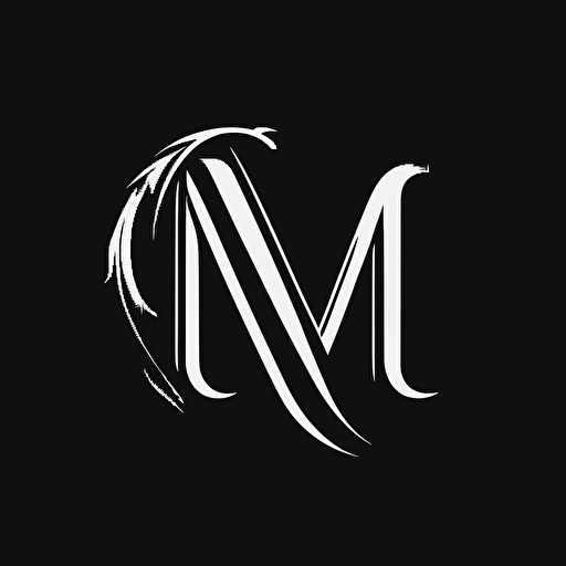 simple brand logo, letter M, letter N, letter R, logo, vector logo, vector design, logo design, design ideas, black and white, classic cool design