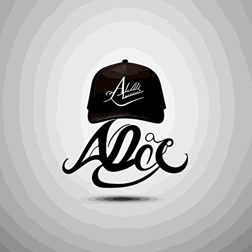 Logo with three cursive letters ALC must be a vector image and must be simple for a hat design