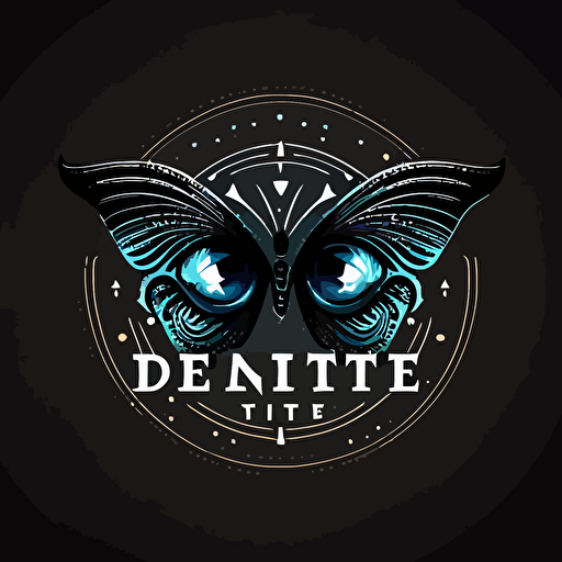 logo vector for brand butterfly called eye dentic