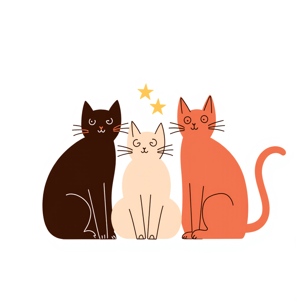 a group of cats