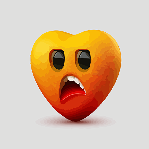 plain heart emoji vector