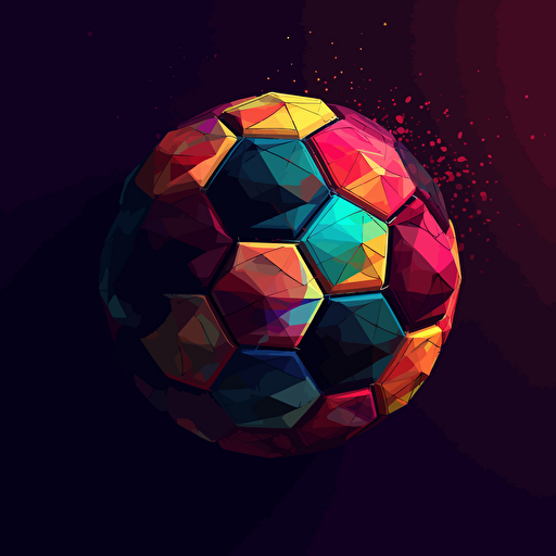 Colorful logo on a pure background representing an a soccer ball. Intricately detailed, abstract art, color grading, vector design, Chiaroscuro, DCDDDE background, primary colors HEX: 5B7ABC and HEX: F5A5C8, secondary colors HEX: C8D35F HEX: 9DDAE9 HEX: FEE252