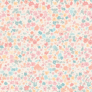 Cute vector wallpapers of tiny flowers, pastel gradient