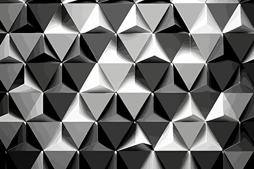 grayscale seamless triangle geometric pattern, vector