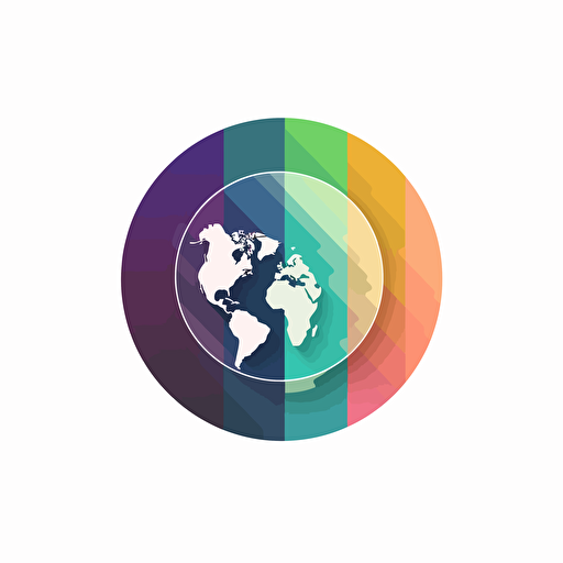 design a logo for earth data visualisation, minimalistic, vector, solid color