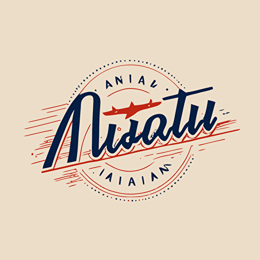 logo with the word airmail, text, minimal, flat, vector