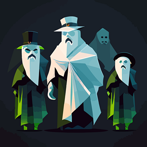 Irish ghosts 1400 style vector image