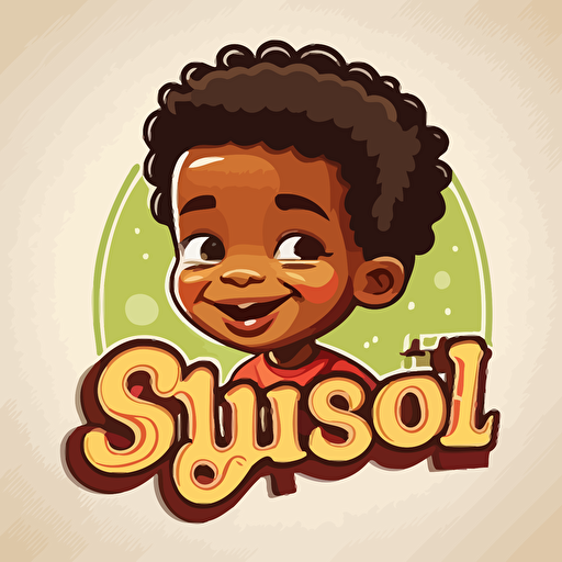 name, logo, childish, vector