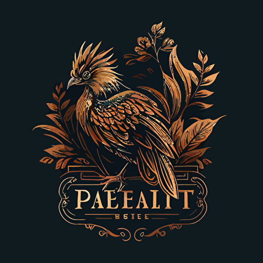 vector logo of golden phesant for apparel brand