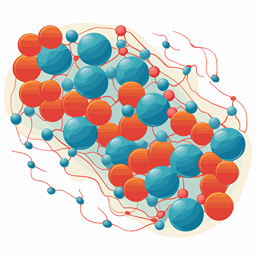 simple scientific vector diagram of a phospholipid bilayer with proteins