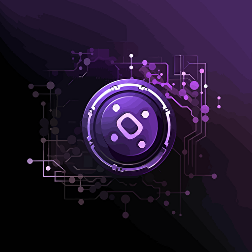logo, web, app, clean, vector, illustrator, technology, coding, dark purple, black