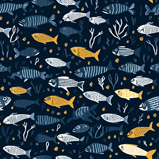 fish pattern, vector