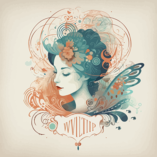 simple vector logo, working on spiritaul developement, inspired by Catrin Welz