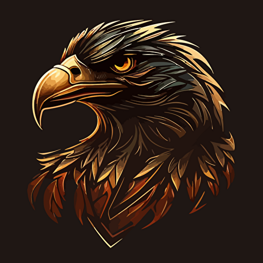 2d vector eagle logo