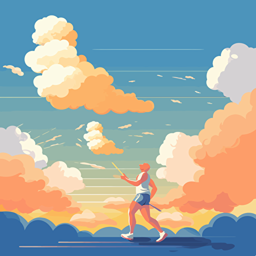 clouds sunny sport vector sky