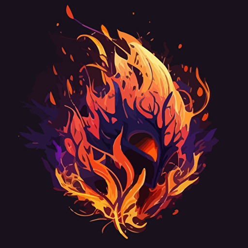 fire vector glow