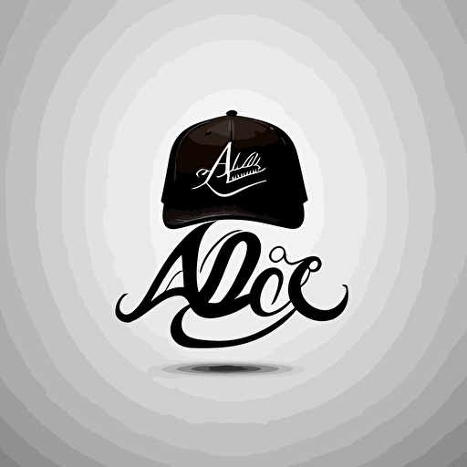 Logo with three cursive letters ALC must be a vector image and must be simple for a hat design