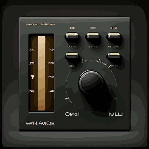 vector volume controls for modern, minimalist, sleek virtual instrument