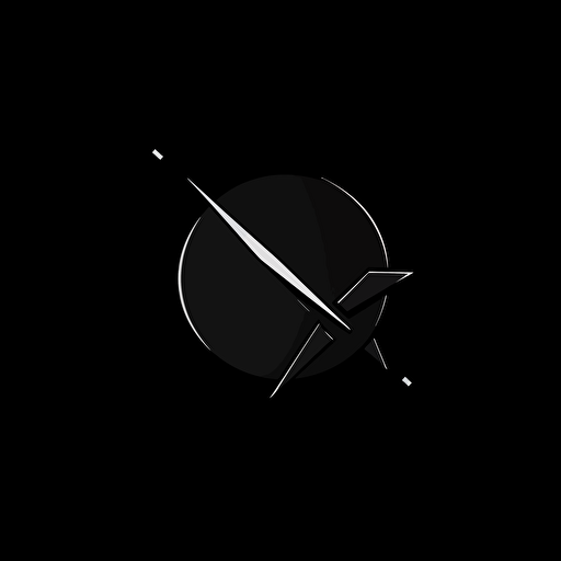 logo vector minimalistic aviatior, in pure black groundground c100