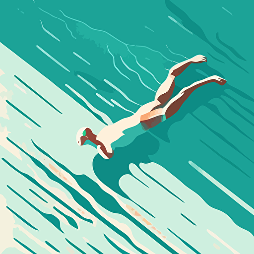 Swimmer By Grant Riven Yun, Grant Riven style, neo