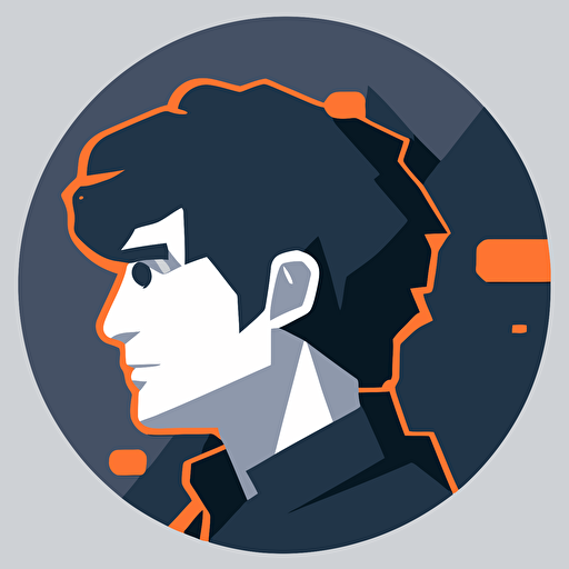 a modern and minimalistic flat vector profile picture for a discord bot.