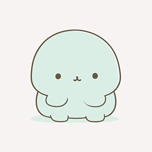 cute bunny kawaii style, vector, simple, high-quality