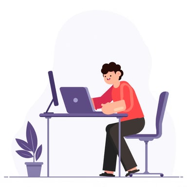 a person working on a 