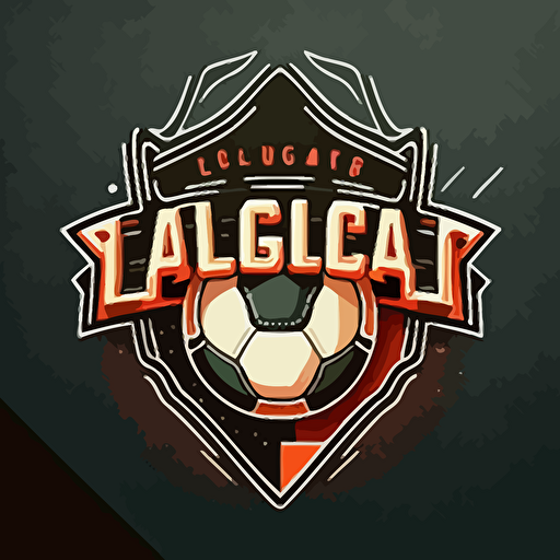 vector logo style football leauge