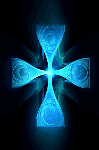 a blue cross, vector, spiritual,