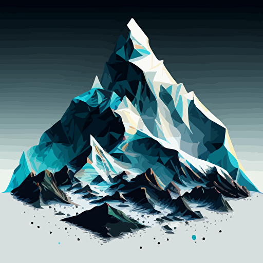 vector digital net mountain