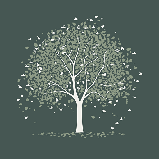 money tree, minimalist vector